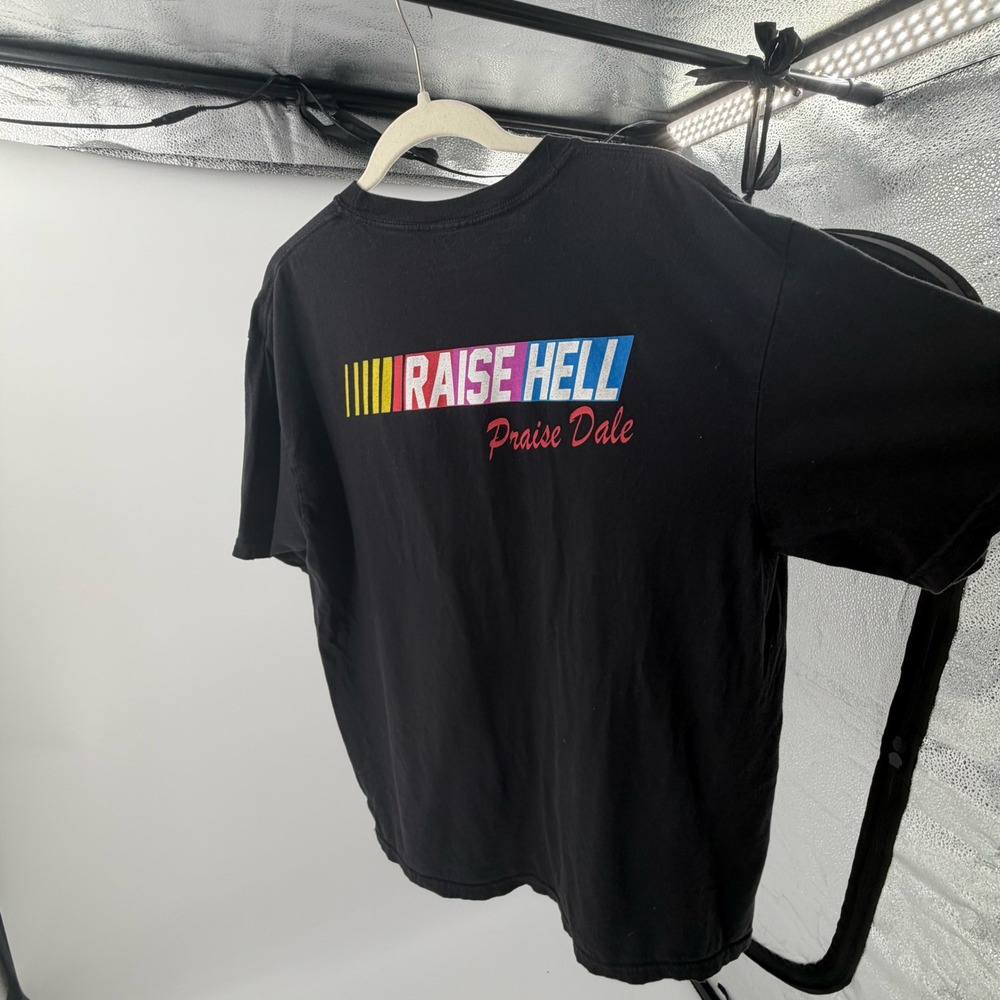 Old Row Raise Hell Praise Dale Racing Pocket T-Shirt Mens XL